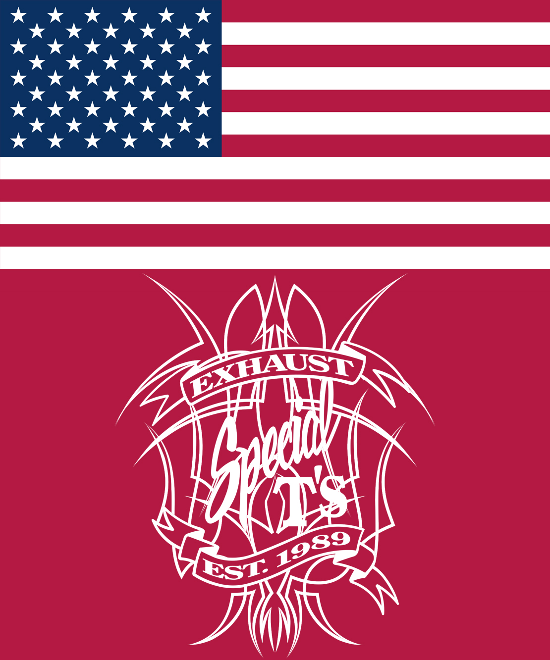 US Flag with Special-T's Logo